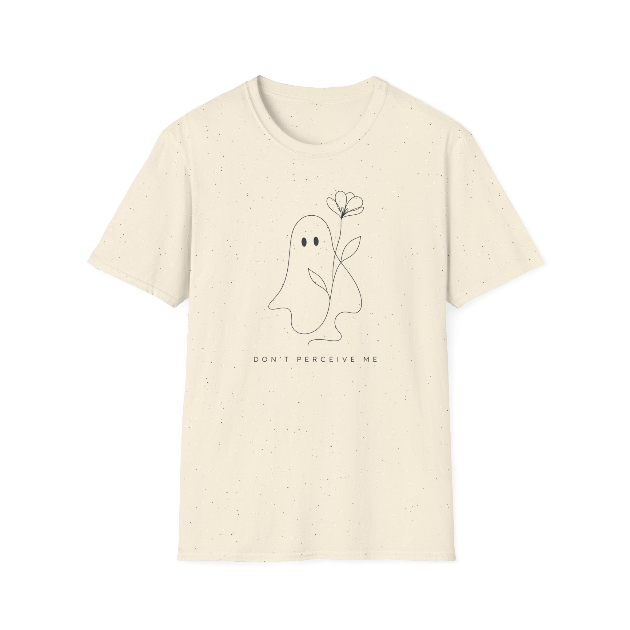 Don't Perceive Me Ghost With Flower T-Shirt