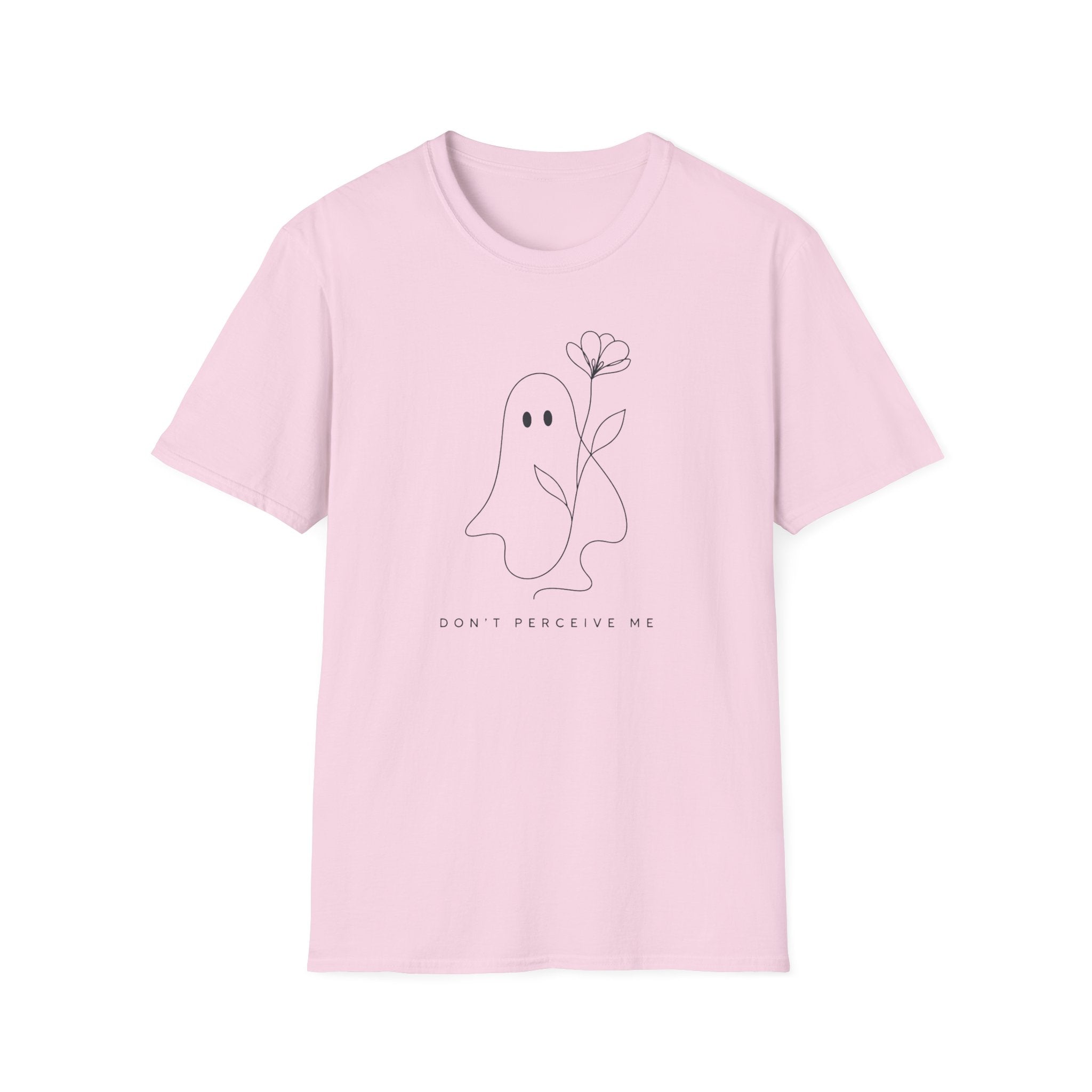 Don't Perceive Me Ghost With Flower T-Shirt