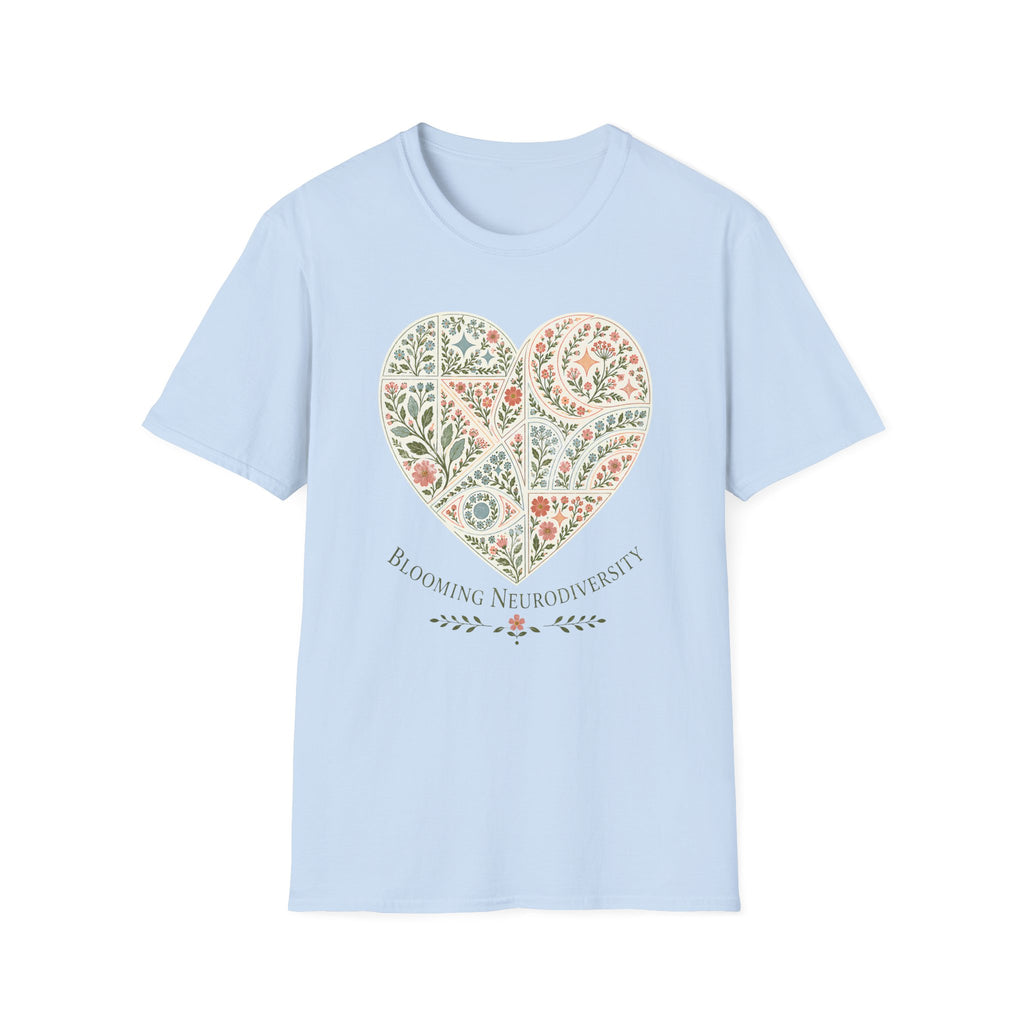 Blooming Neurodivergent Heart T-Shirt