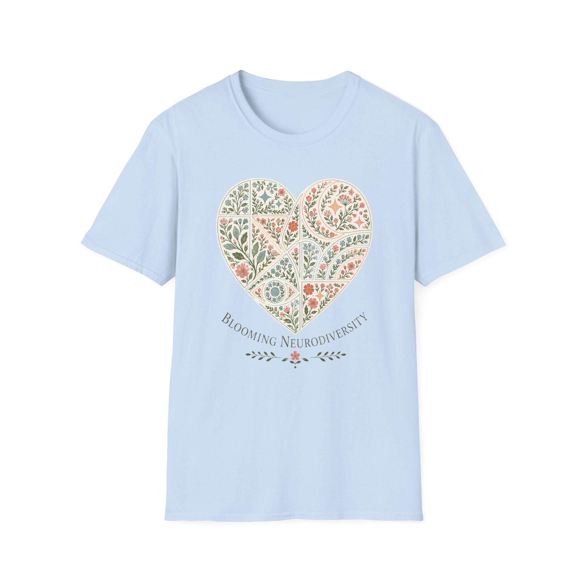 Blooming Neurodivergent Heart T-Shirt