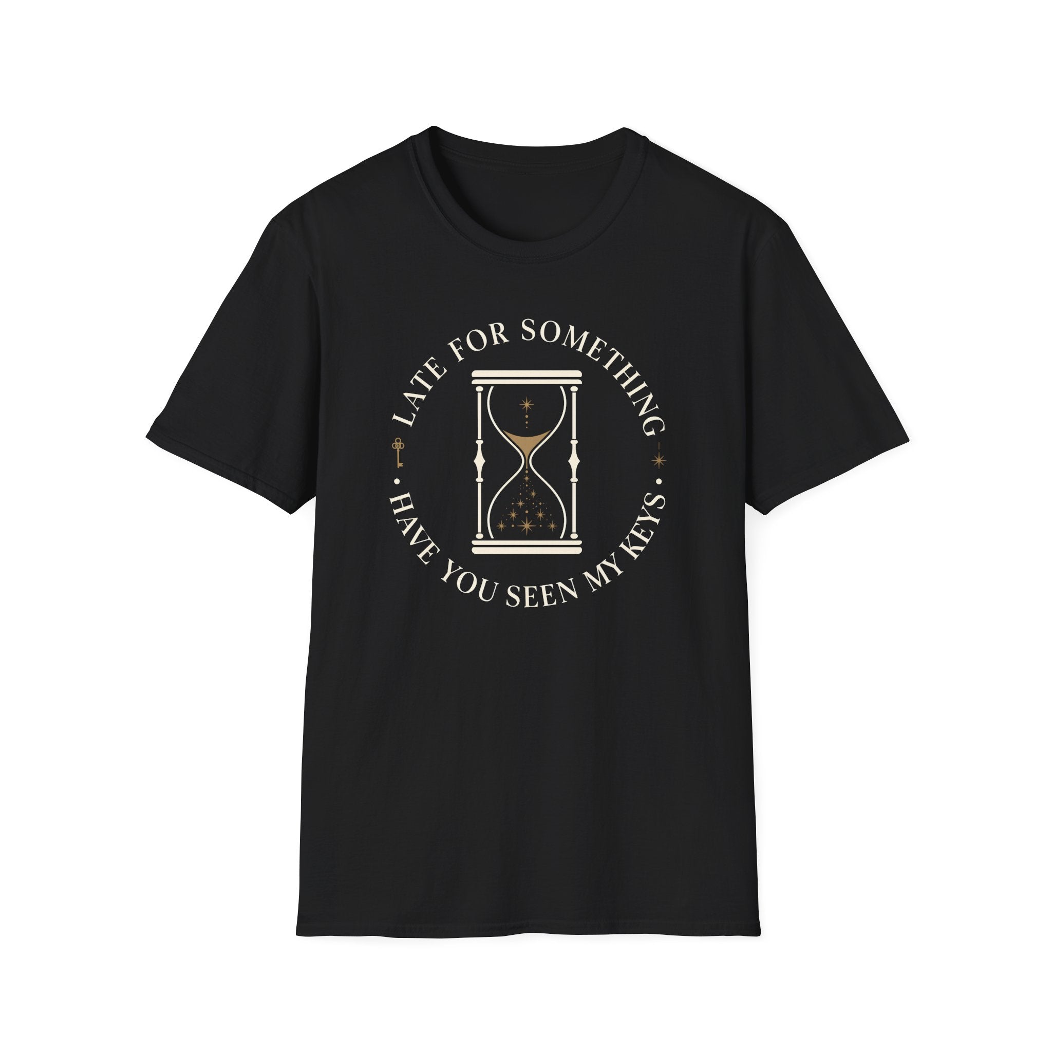 Late For Something Hour Glass Keys T-Shirt