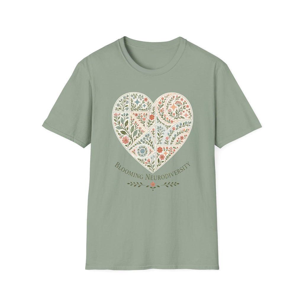 Blooming Neurodivergent Heart T-Shirt