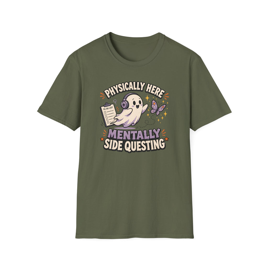Physically Here Side Questing T-Shirt