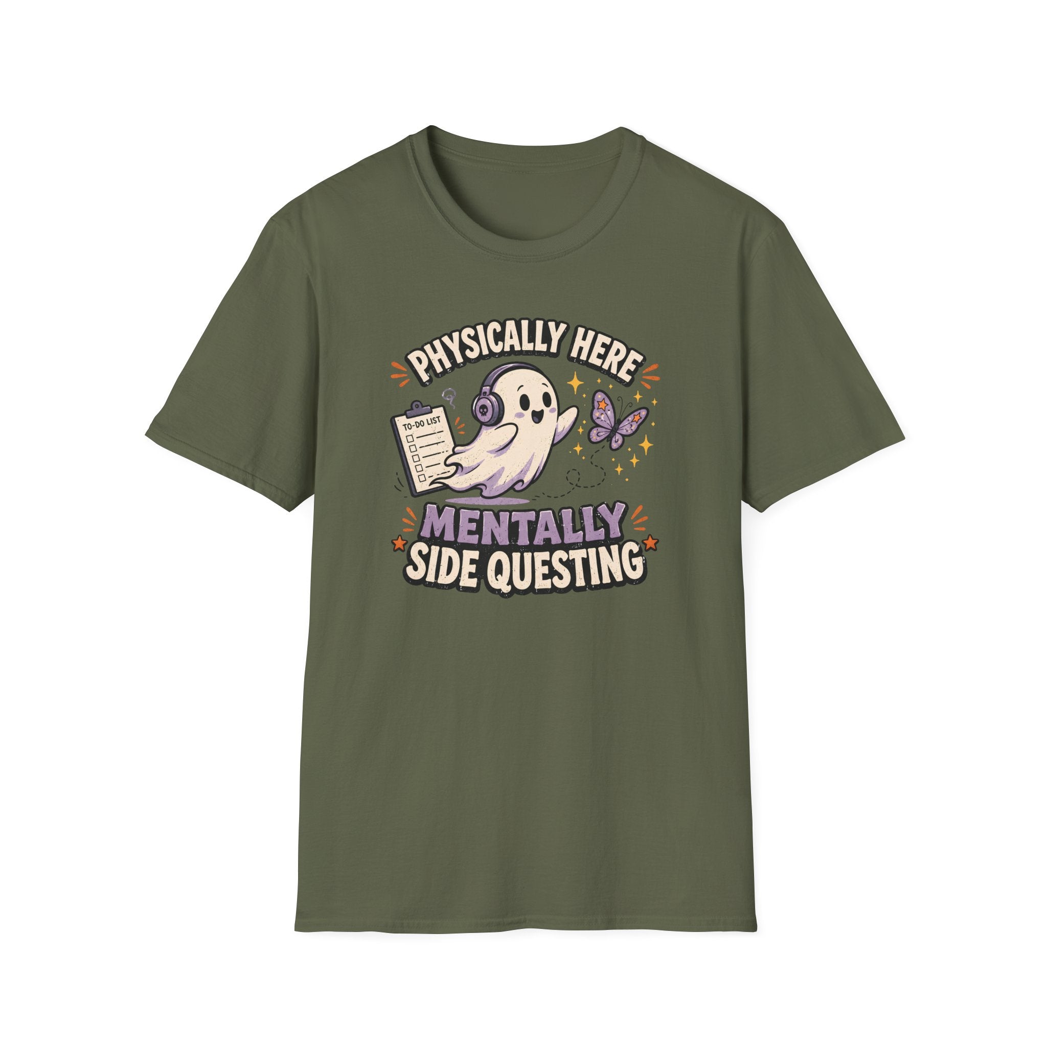 Physically Here Side Questing T-Shirt