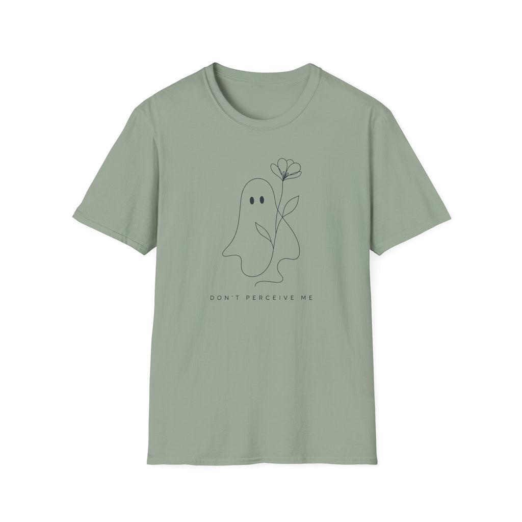 Don't Perceive Me Ghost With Flower T-Shirt