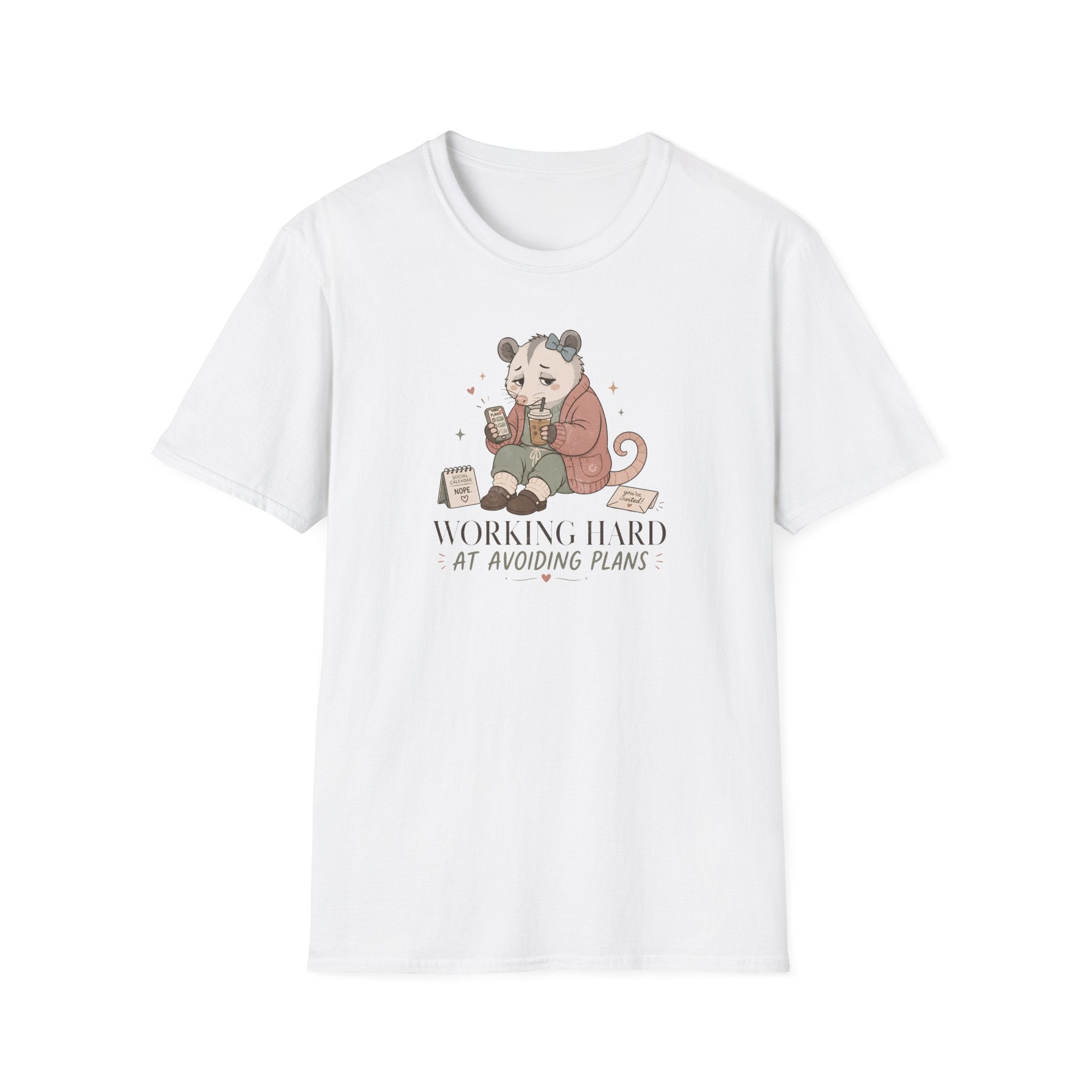 Working Hard At Avoiding Plans T-Shirt