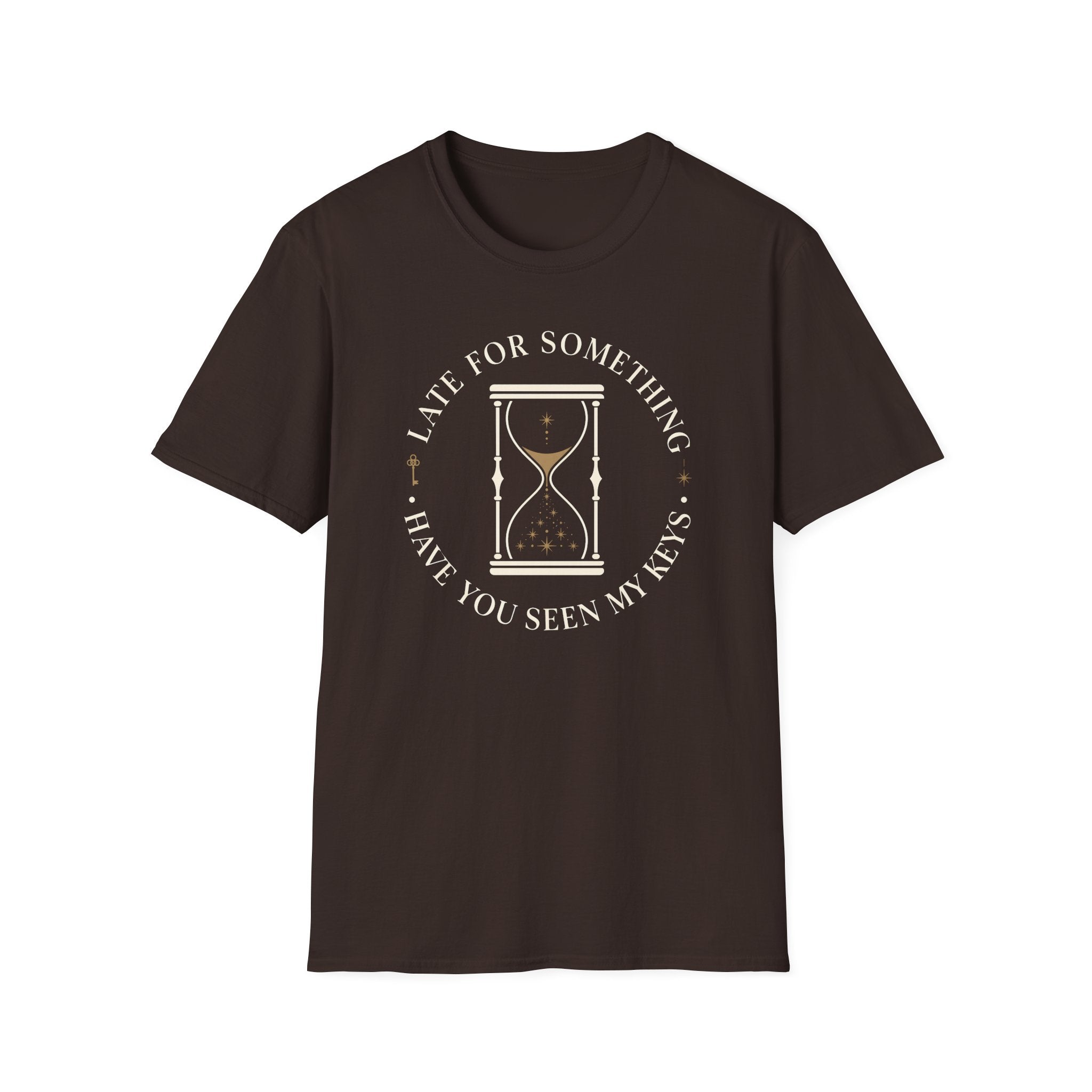 Late For Something Hour Glass Keys T-Shirt