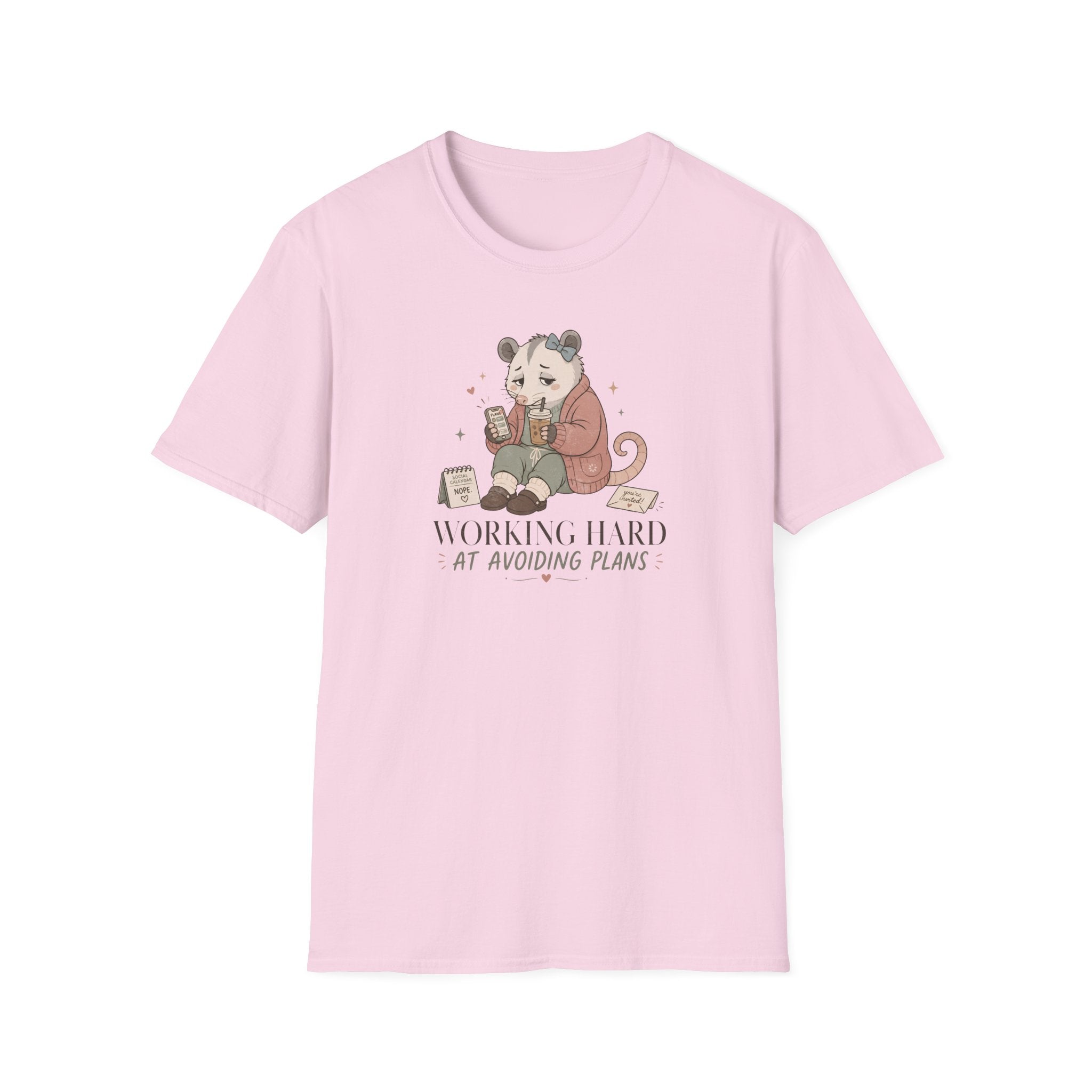 Working Hard At Avoiding Plans T-Shirt