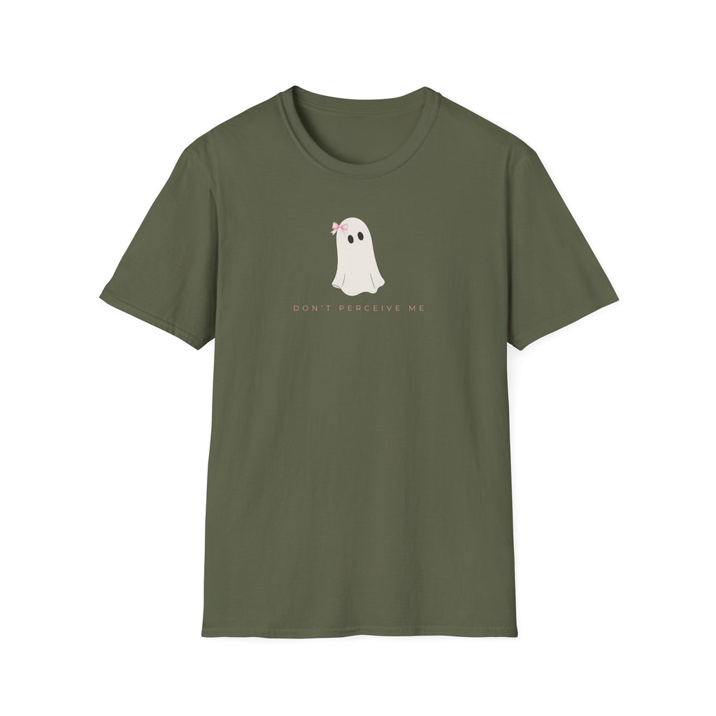 Don't Perceive Me Ghost With Bow T-Shirt